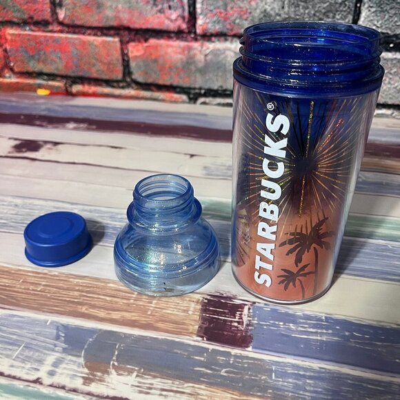 𝅺STARBUCKS ✨Super RARE Cold Beverage Double Wall Cup  Fireworks - Picture 5 of 7